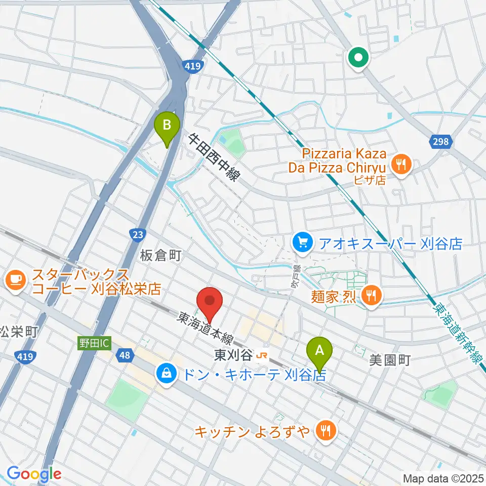 スタジオエチュード刈谷店周辺のホテル一覧地図