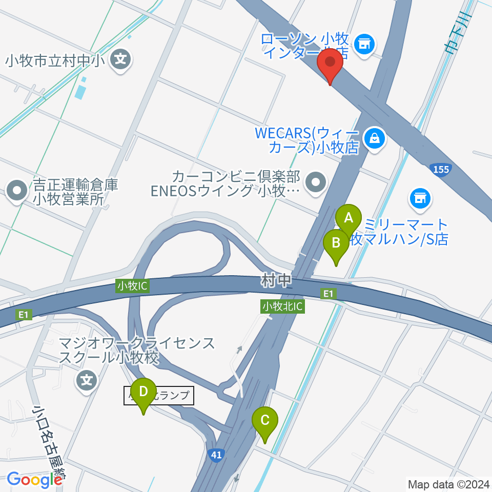 MJPミックススクール周辺のホテル一覧地図