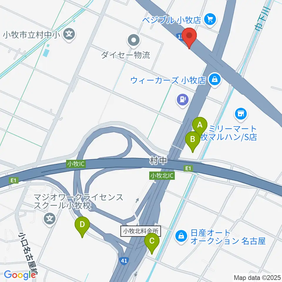 MJPミックススクール周辺のホテル一覧地図