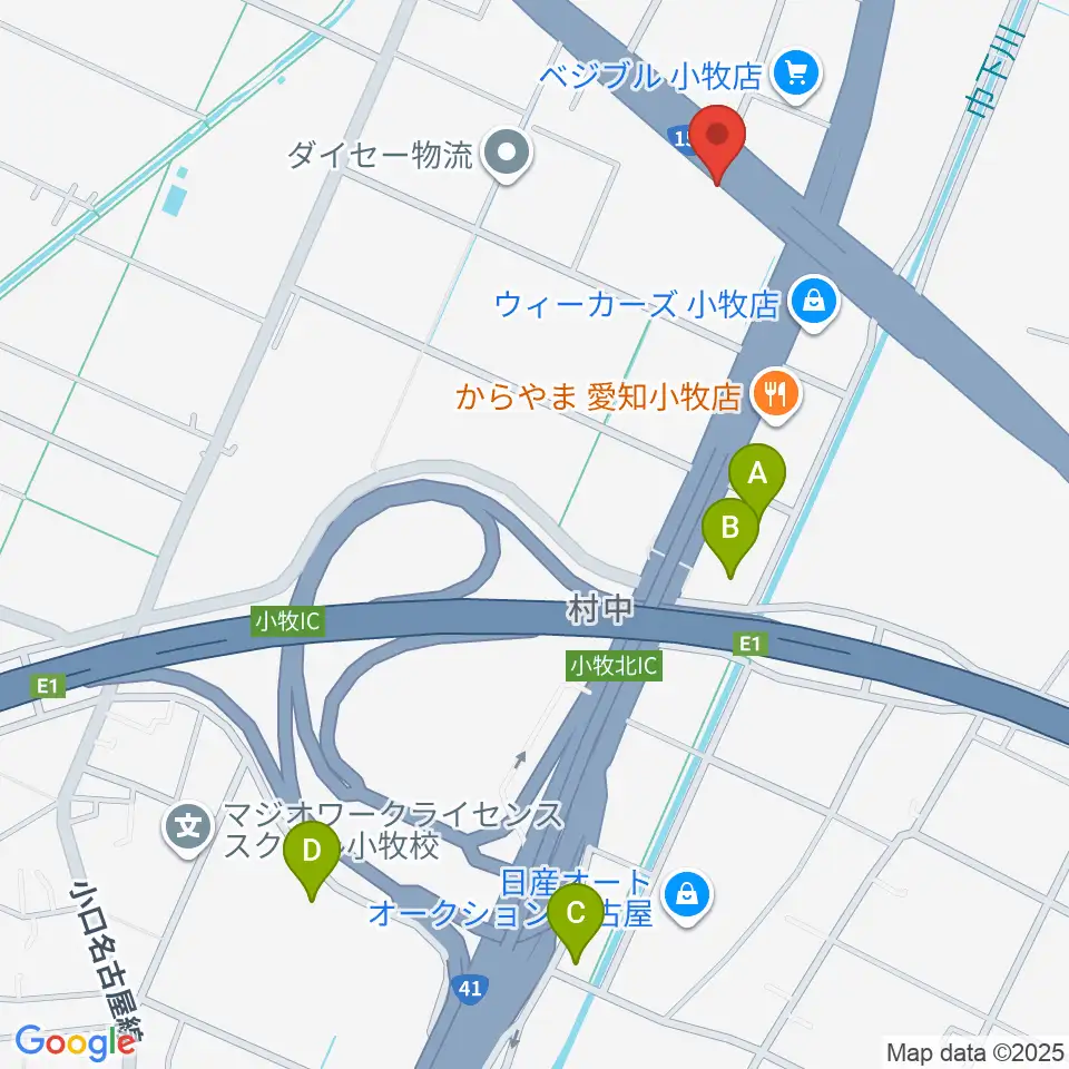 MJPミックススクール周辺のホテル一覧地図