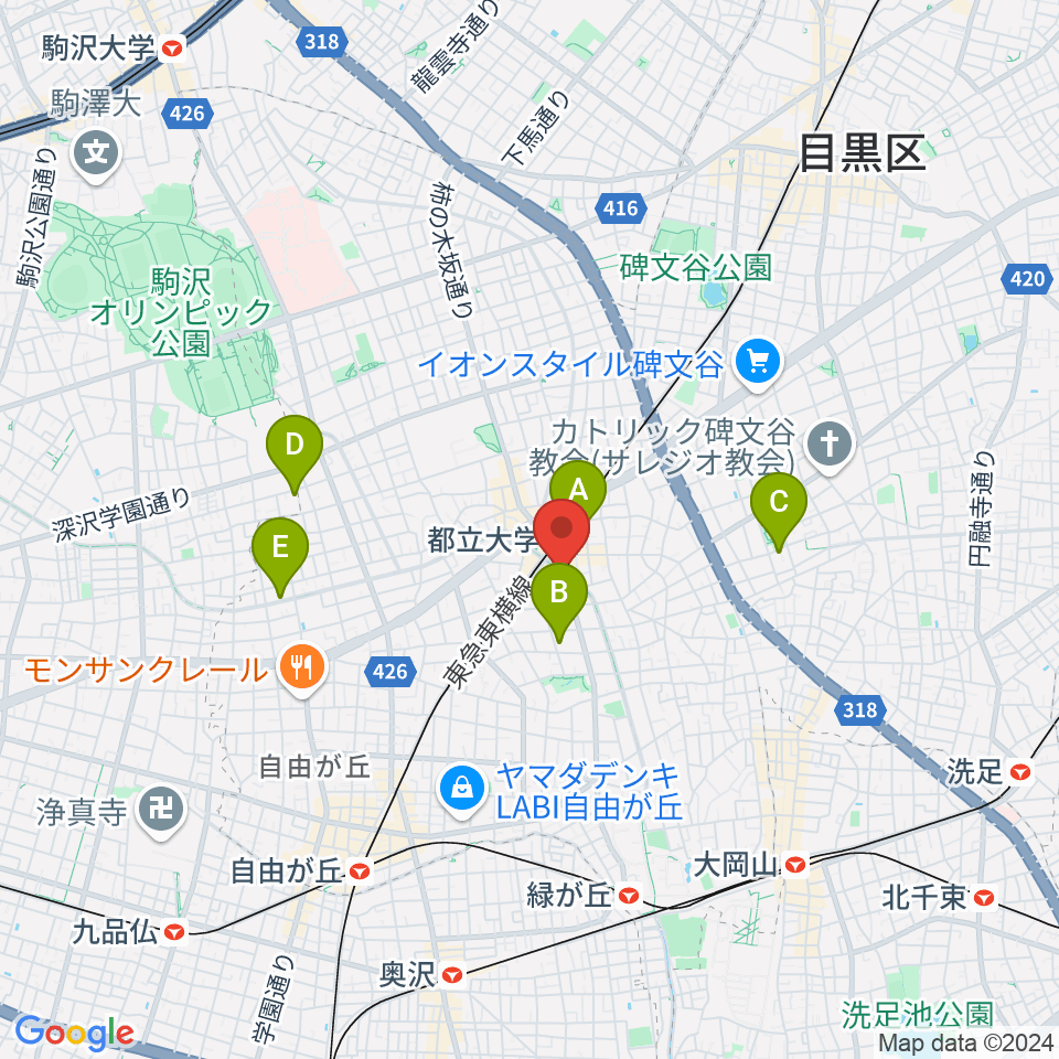 山田聖ヴァイオリン工房周辺のホテル一覧地図