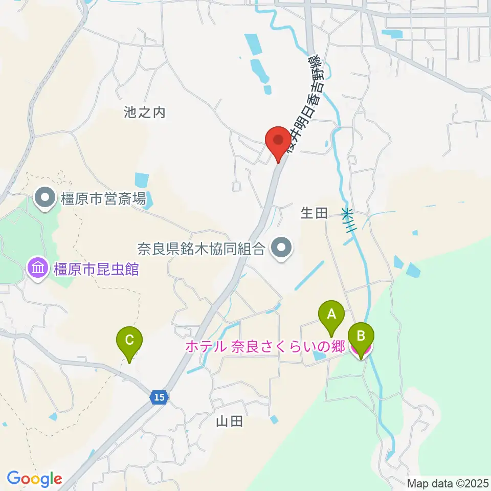 レイジーウッド音楽教室周辺のホテル一覧地図