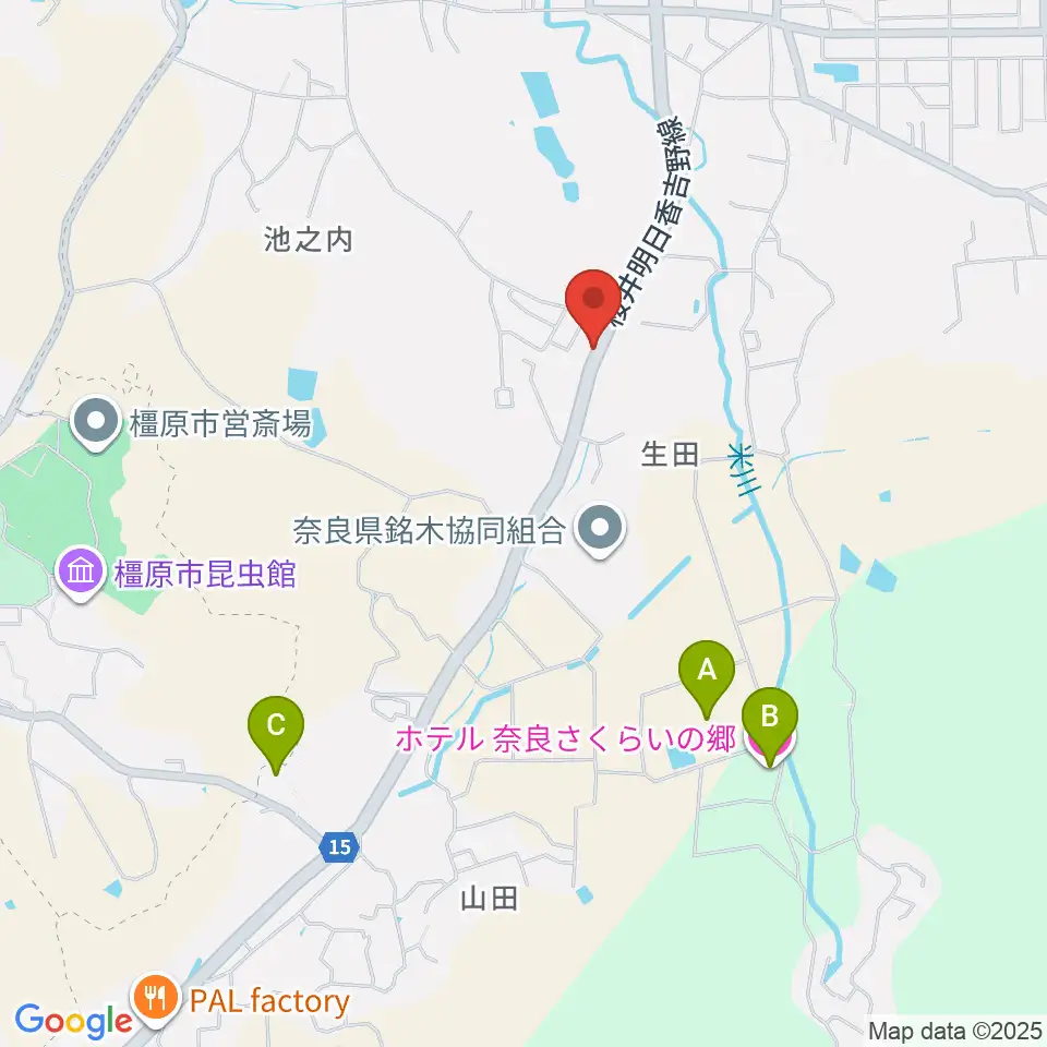 レイジーウッド音楽教室周辺のホテル一覧地図