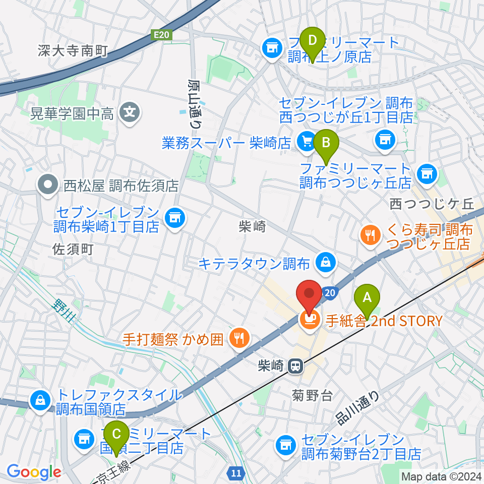 J.K.キューブ101スタジオエチュード周辺のホテル一覧地図