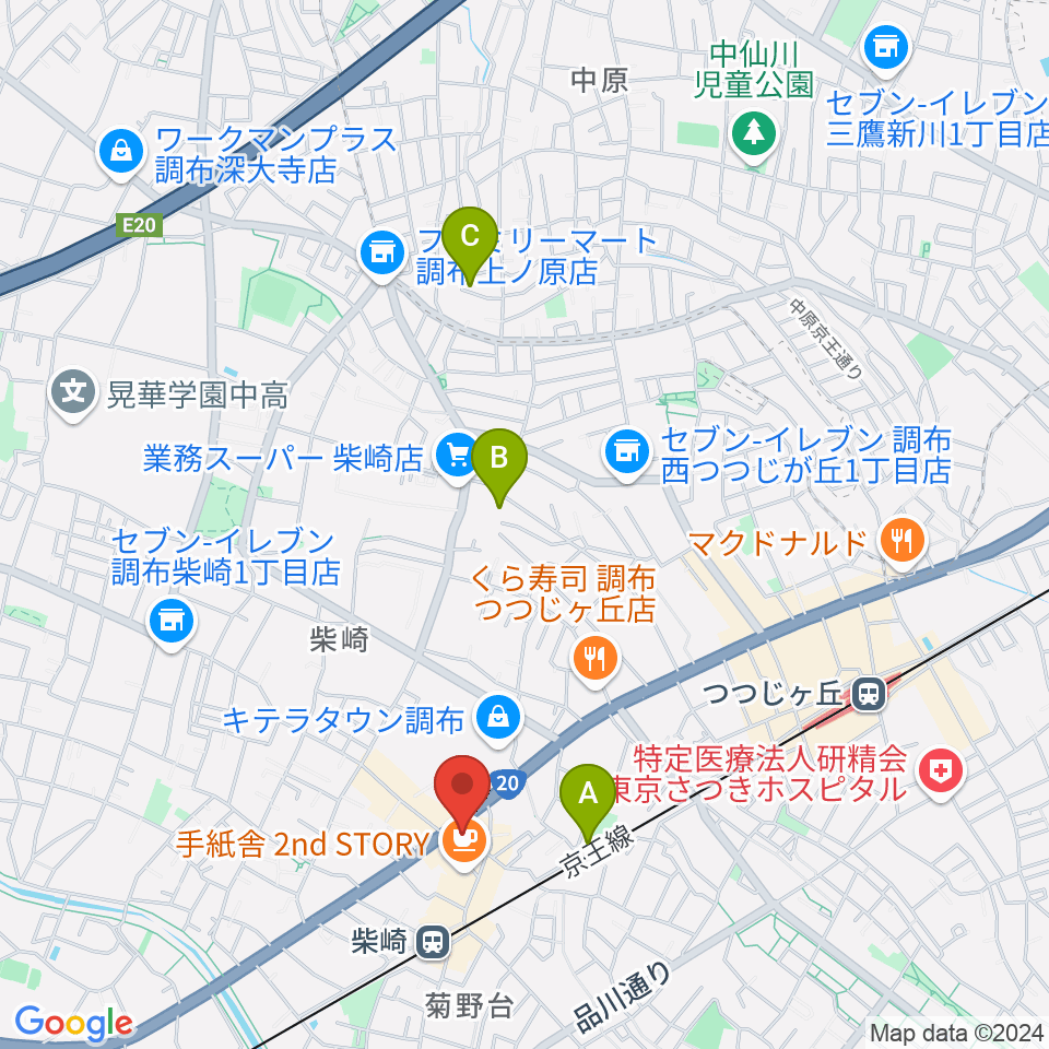 J.K.キューブ101スタジオエチュード周辺のホテル一覧地図