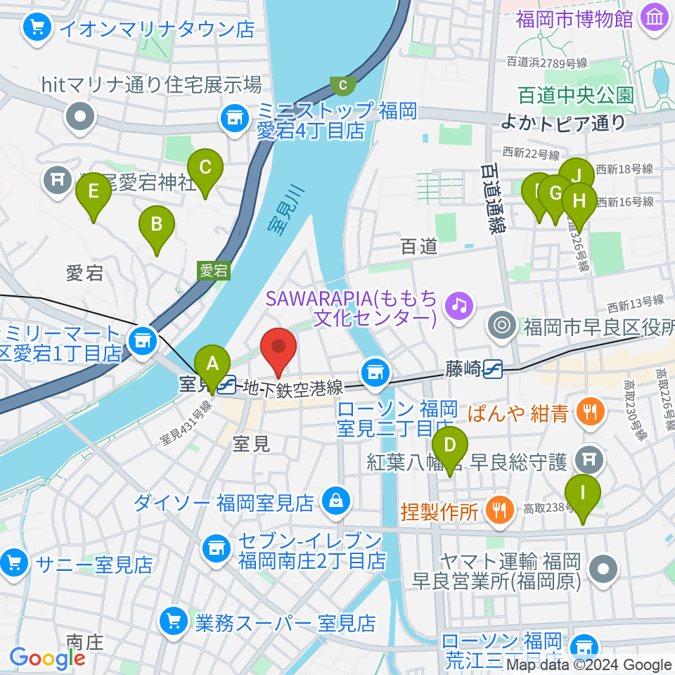 和光音楽アカデミー周辺のホテル一覧地図