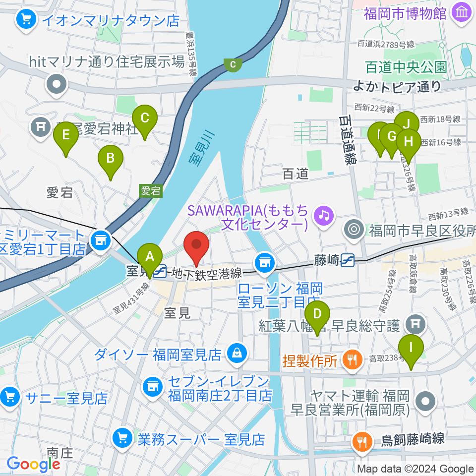 和光音楽アカデミー周辺のホテル一覧地図