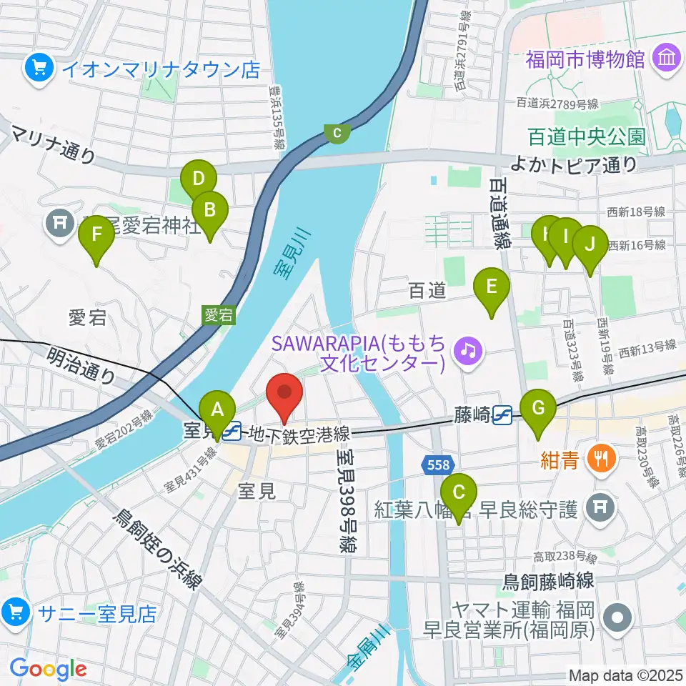 和光音楽アカデミー周辺のホテル一覧地図
