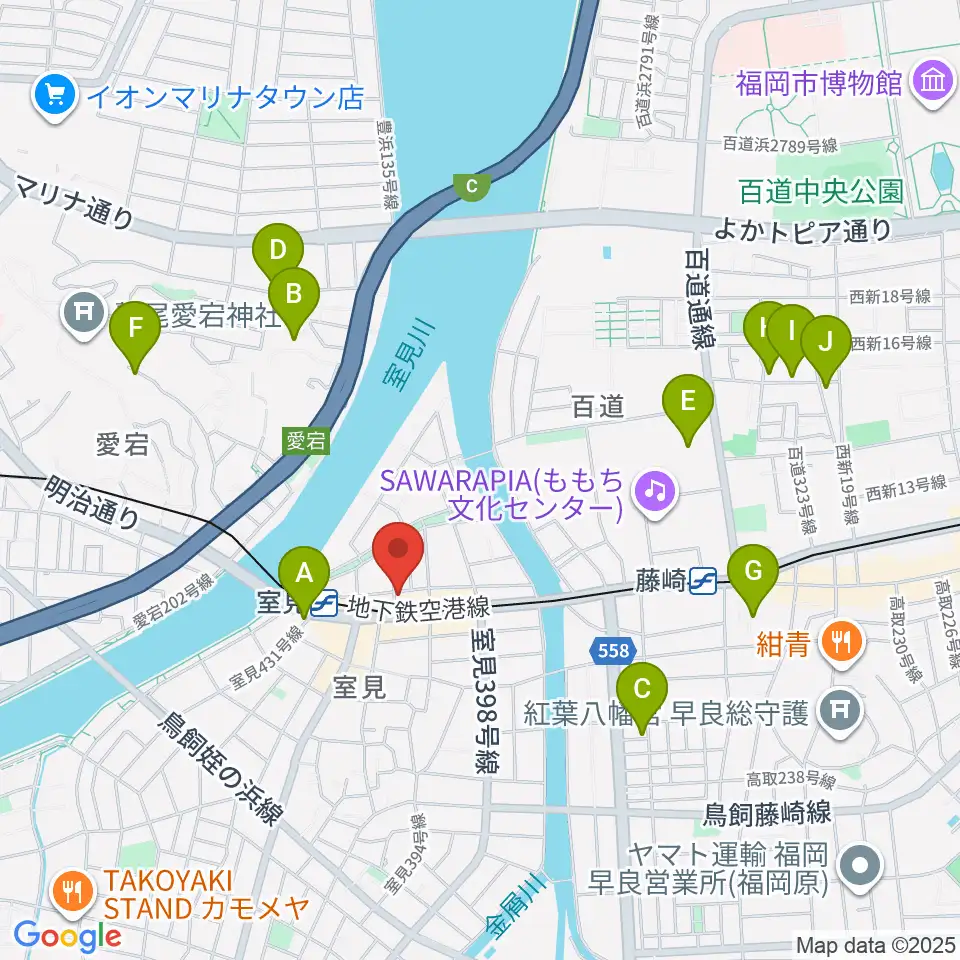 和光音楽アカデミー周辺のホテル一覧地図
