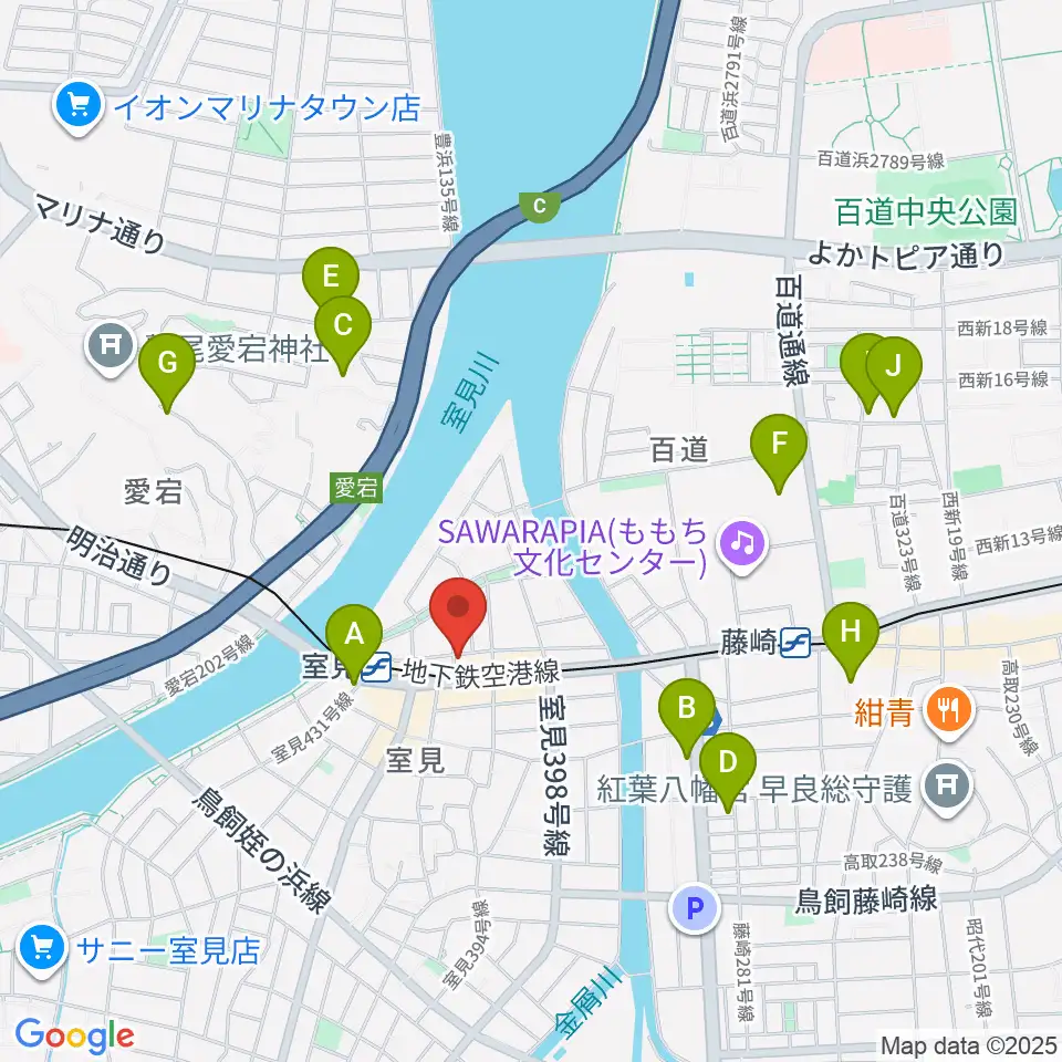 和光音楽アカデミー周辺のホテル一覧地図