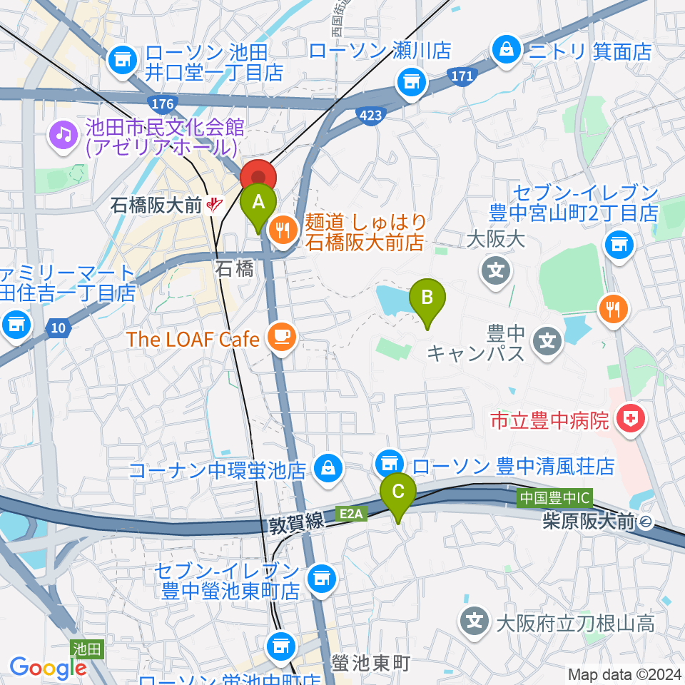 スタジオR's周辺のホテル一覧地図