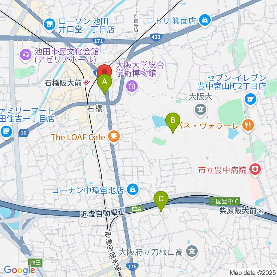 スタジオR's周辺のホテル一覧地図