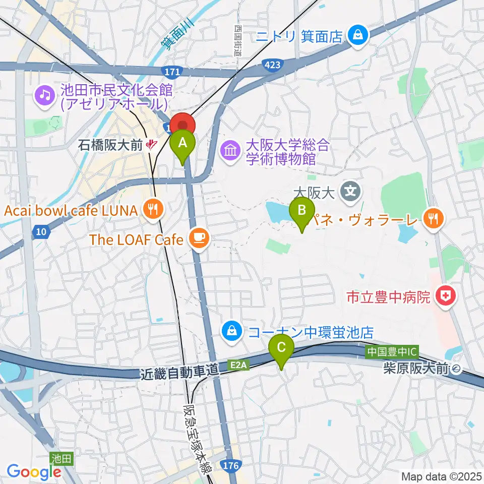 スタジオR's周辺のホテル一覧地図