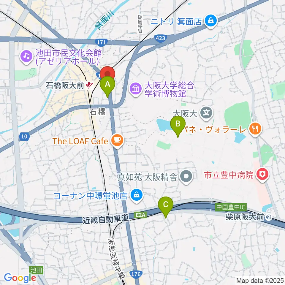 スタジオR's周辺のホテル一覧地図