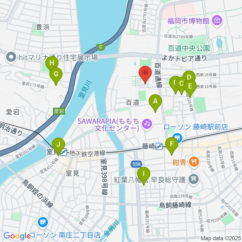 カルチャー教室てんとう虫周辺のホテル一覧地図