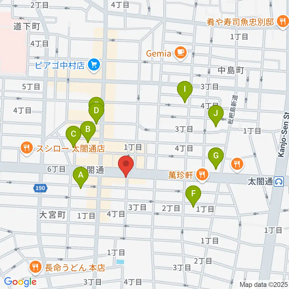 ピアノ教室luce(ルーチェ)中村教室周辺のホテル一覧地図