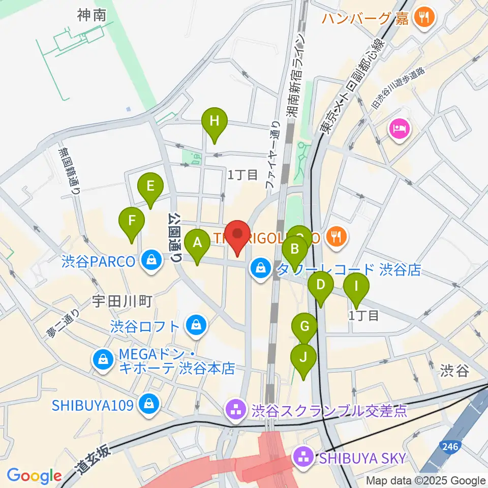 えちごやミュージック周辺のホテル一覧地図