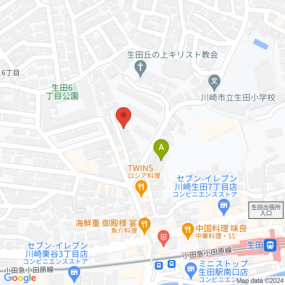 フェリーチェミュージックスクール周辺のホテル一覧地図