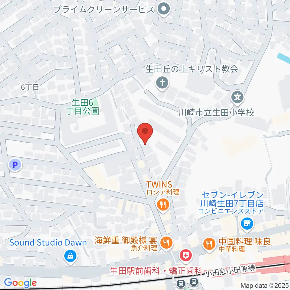フェリーチェミュージックスクール周辺のホテル一覧地図