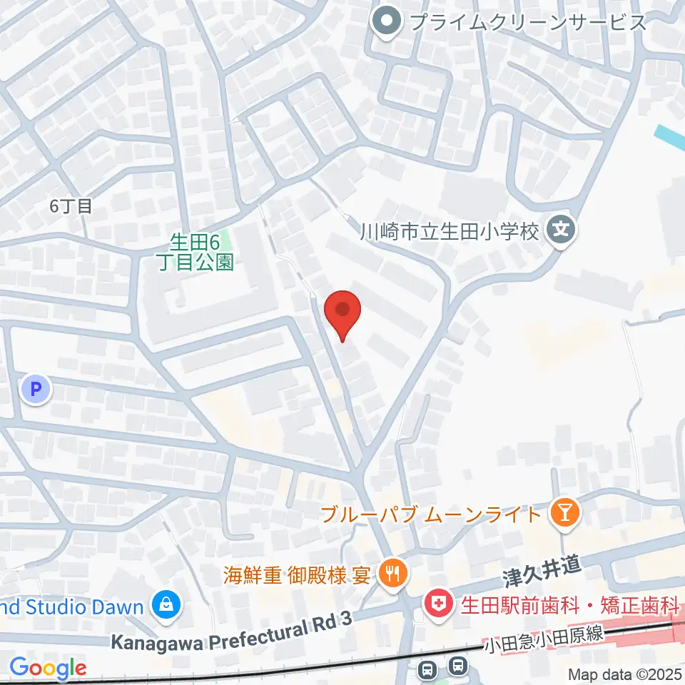 フェリーチェミュージックスクール周辺のホテル一覧地図