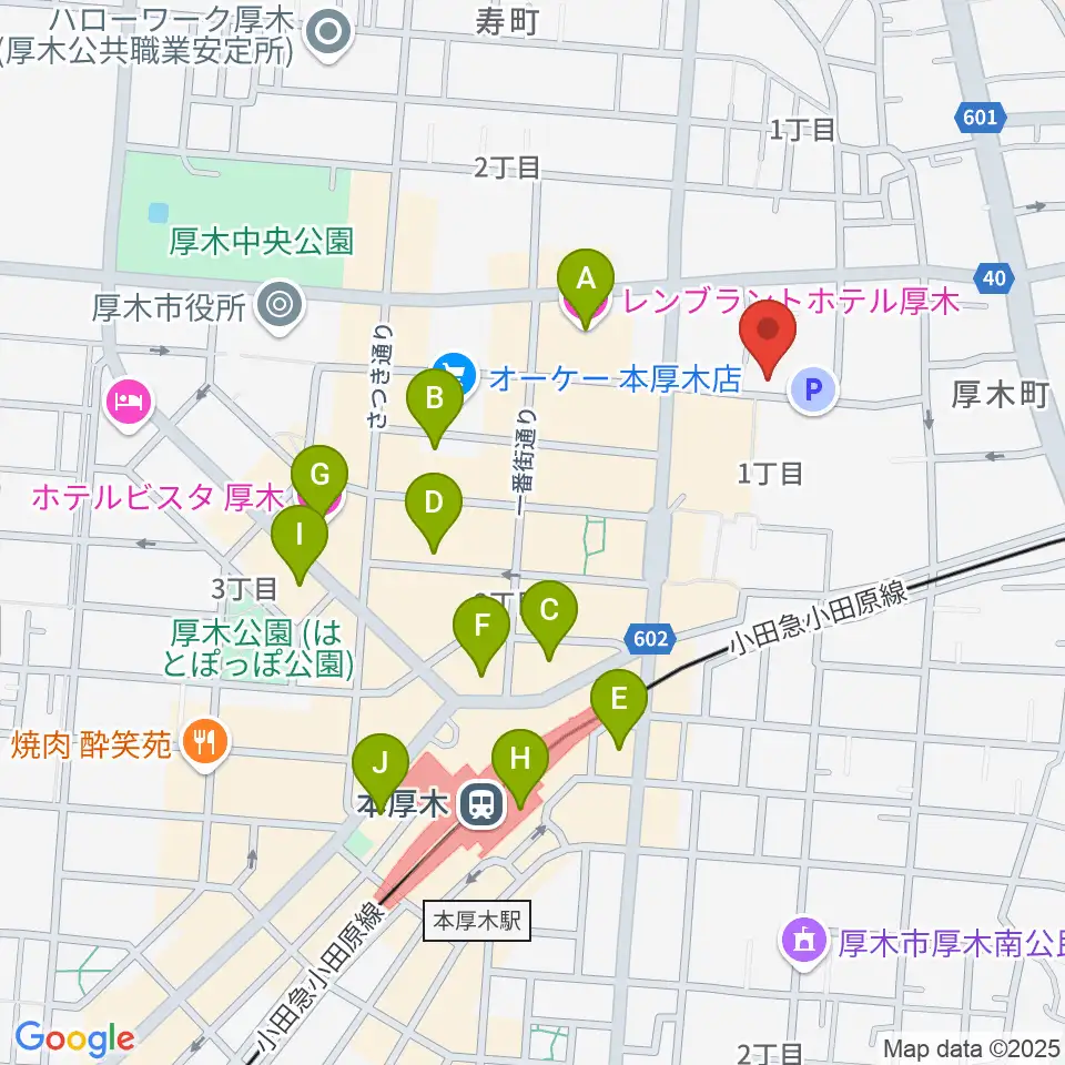 スタジオシール周辺のホテル一覧地図