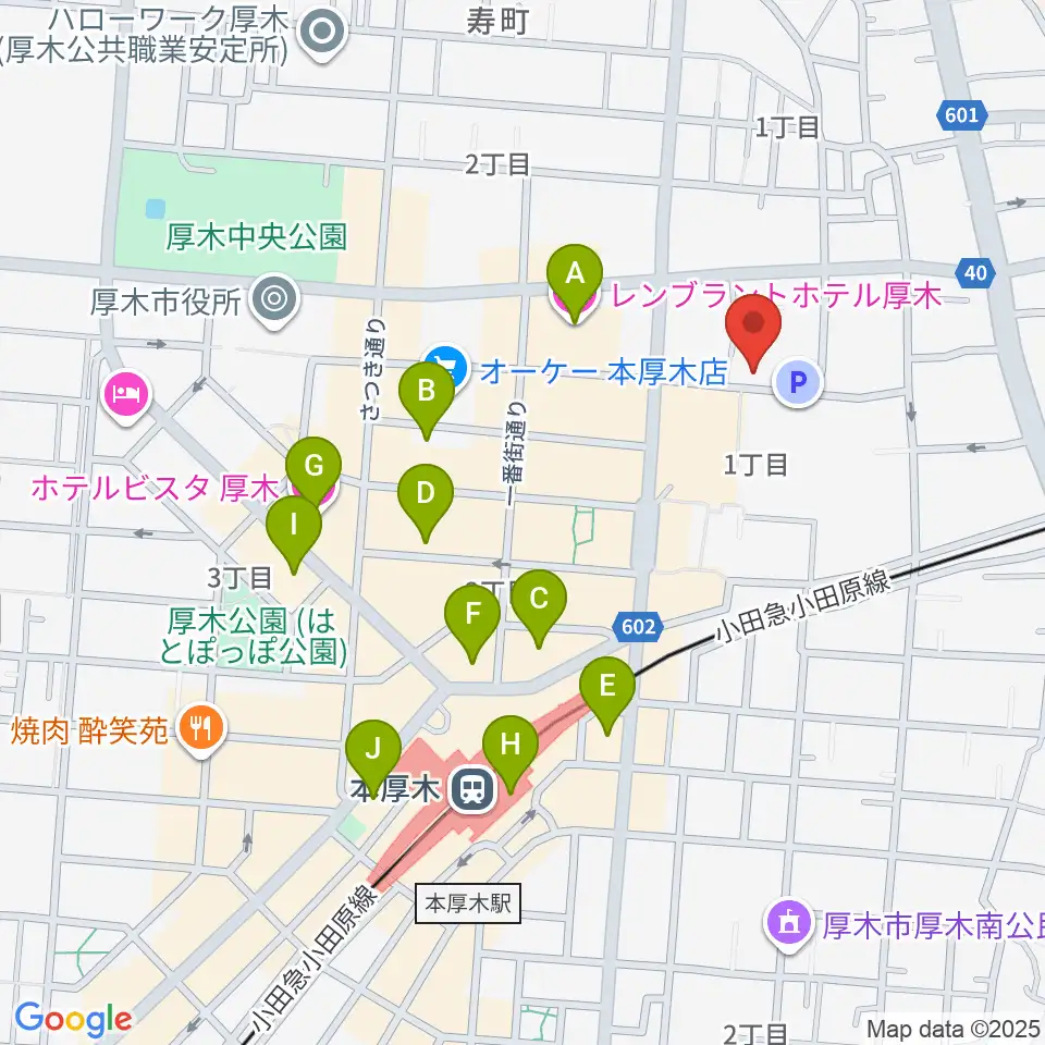スタジオシール周辺のホテル一覧地図