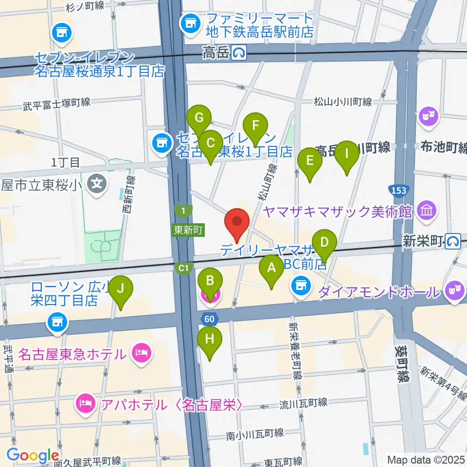 Nancy 名古屋周辺のホテル一覧地図