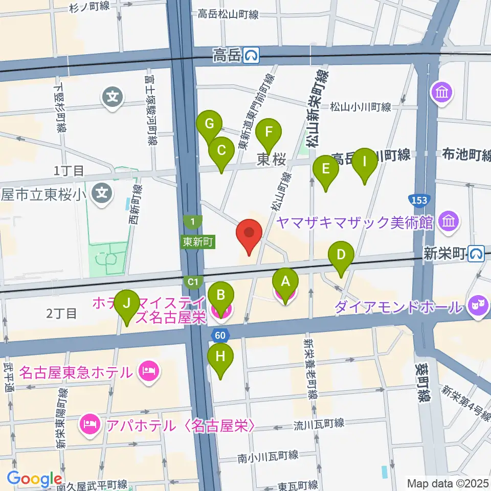 Nancy 名古屋周辺のホテル一覧地図
