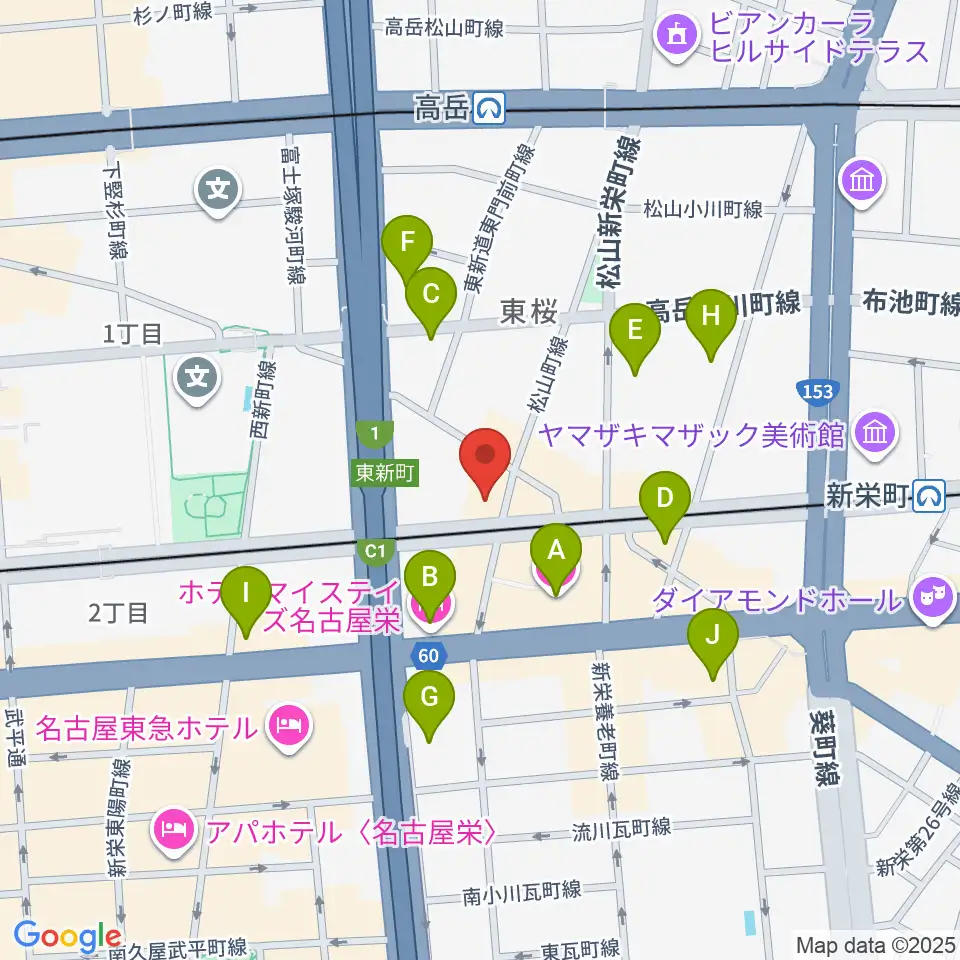 Nancy 名古屋周辺のホテル一覧地図