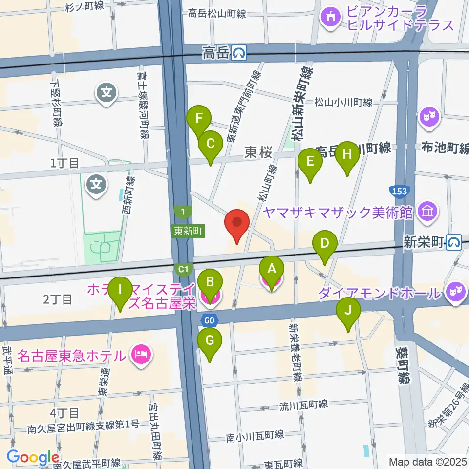 Nancy 名古屋周辺のホテル一覧地図