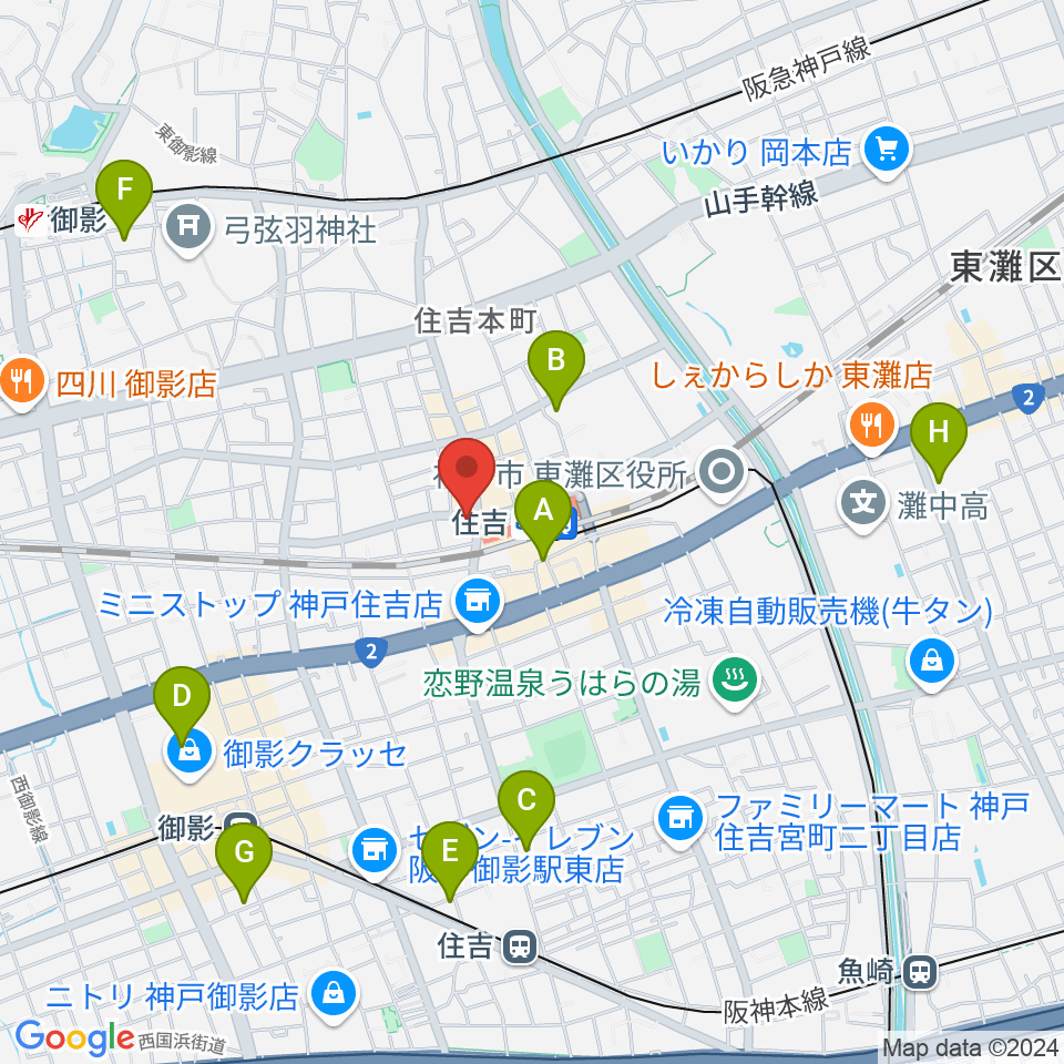 HS DREAM周辺のホテル一覧地図