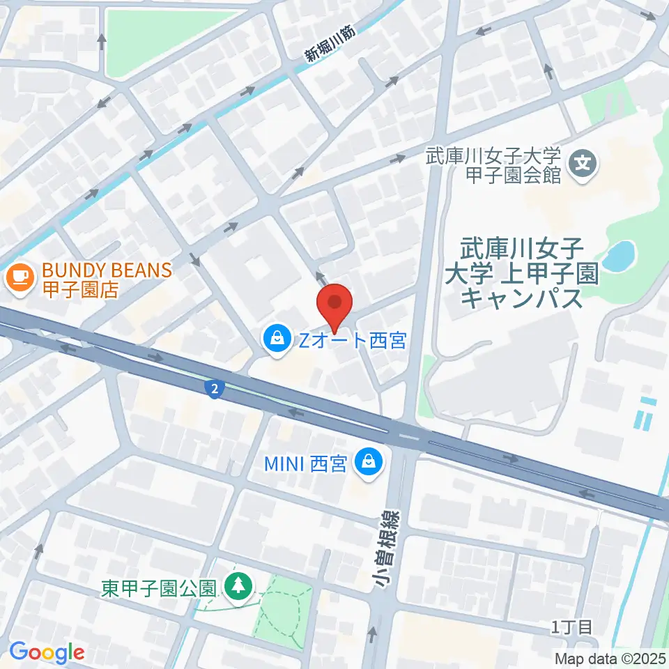 ティー・フォー・トゥ音楽教室周辺のホテル一覧地図