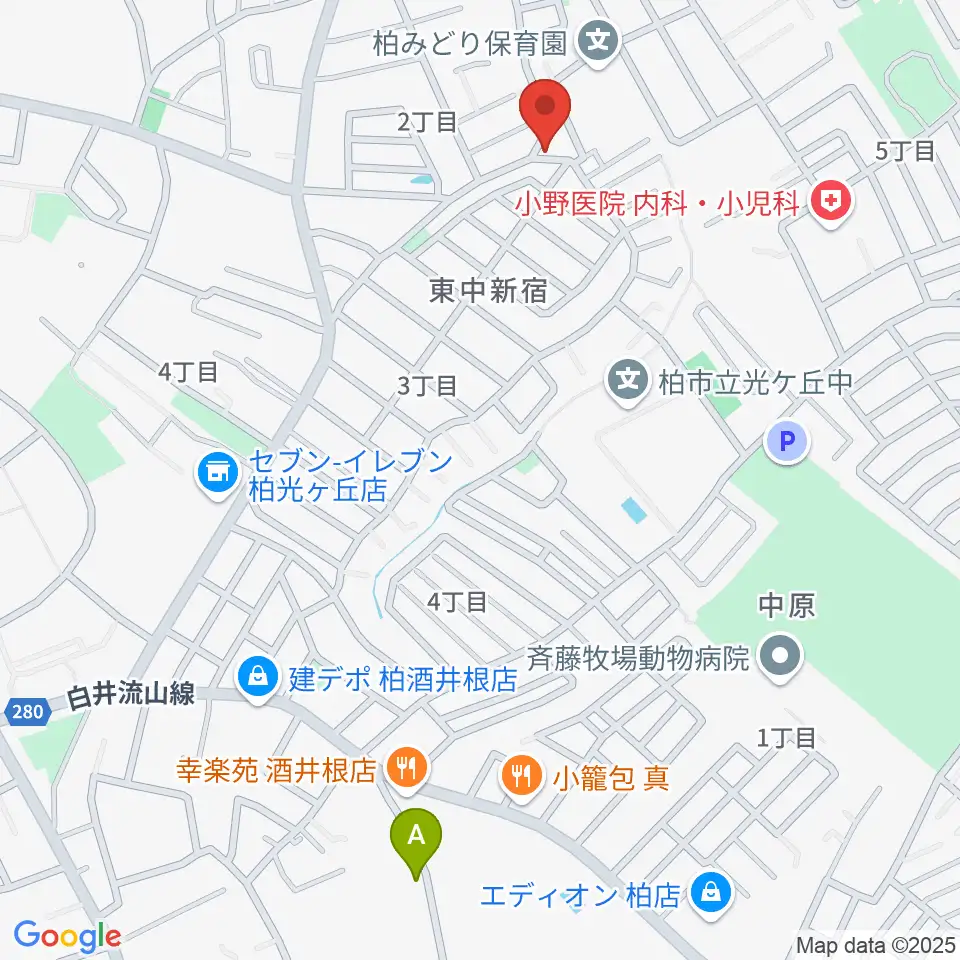 柳沢音楽教室周辺のホテル一覧地図