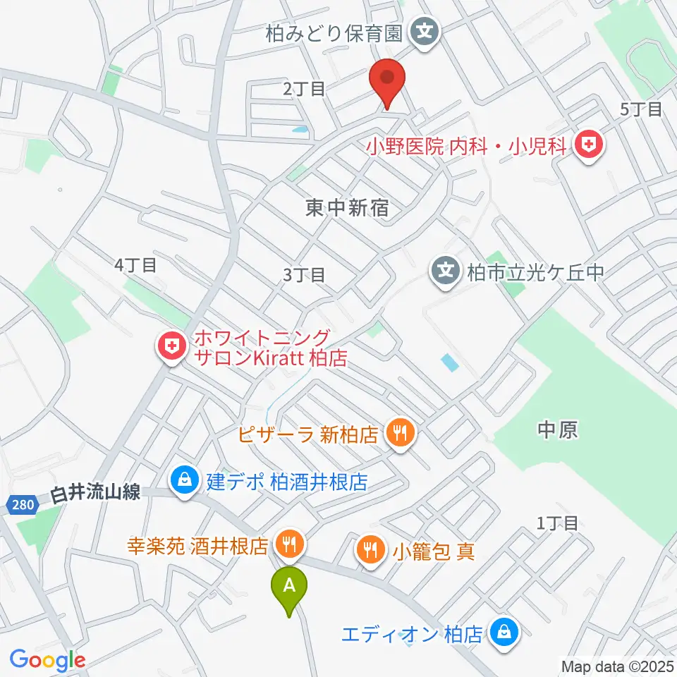 柳沢音楽教室周辺のホテル一覧地図