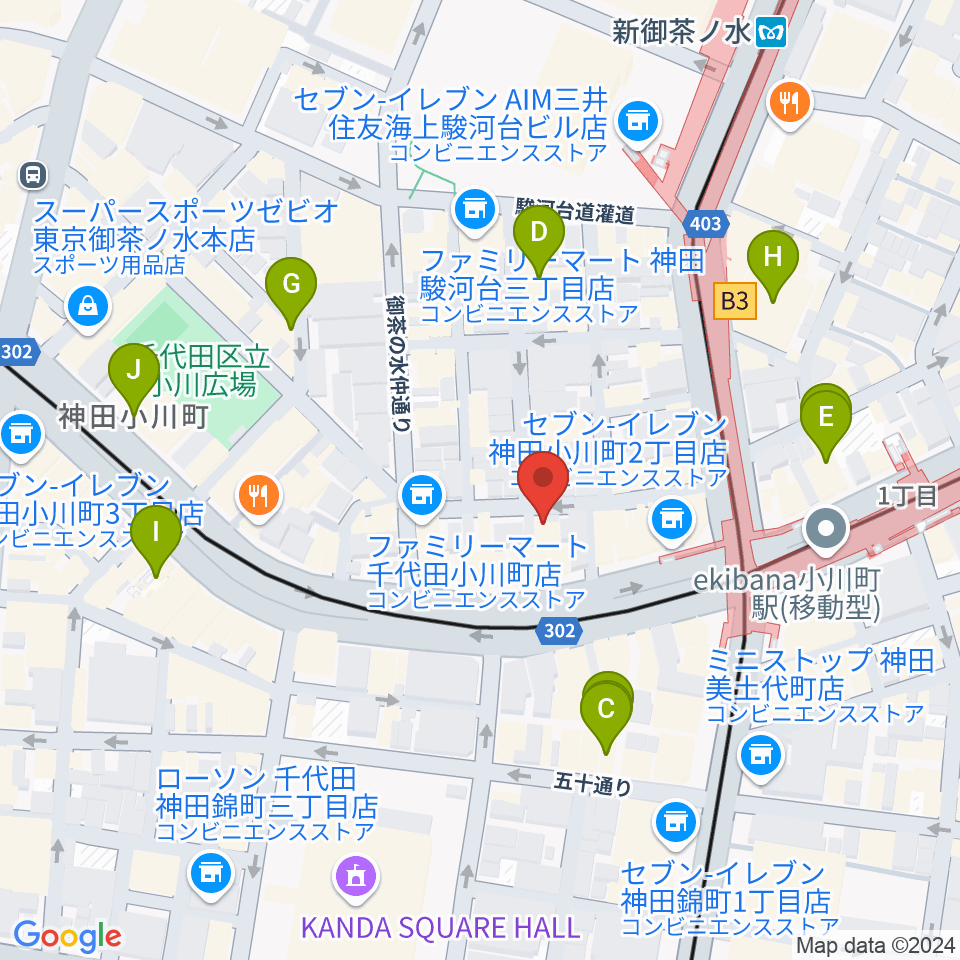 アキオ楽器周辺のホテル一覧地図