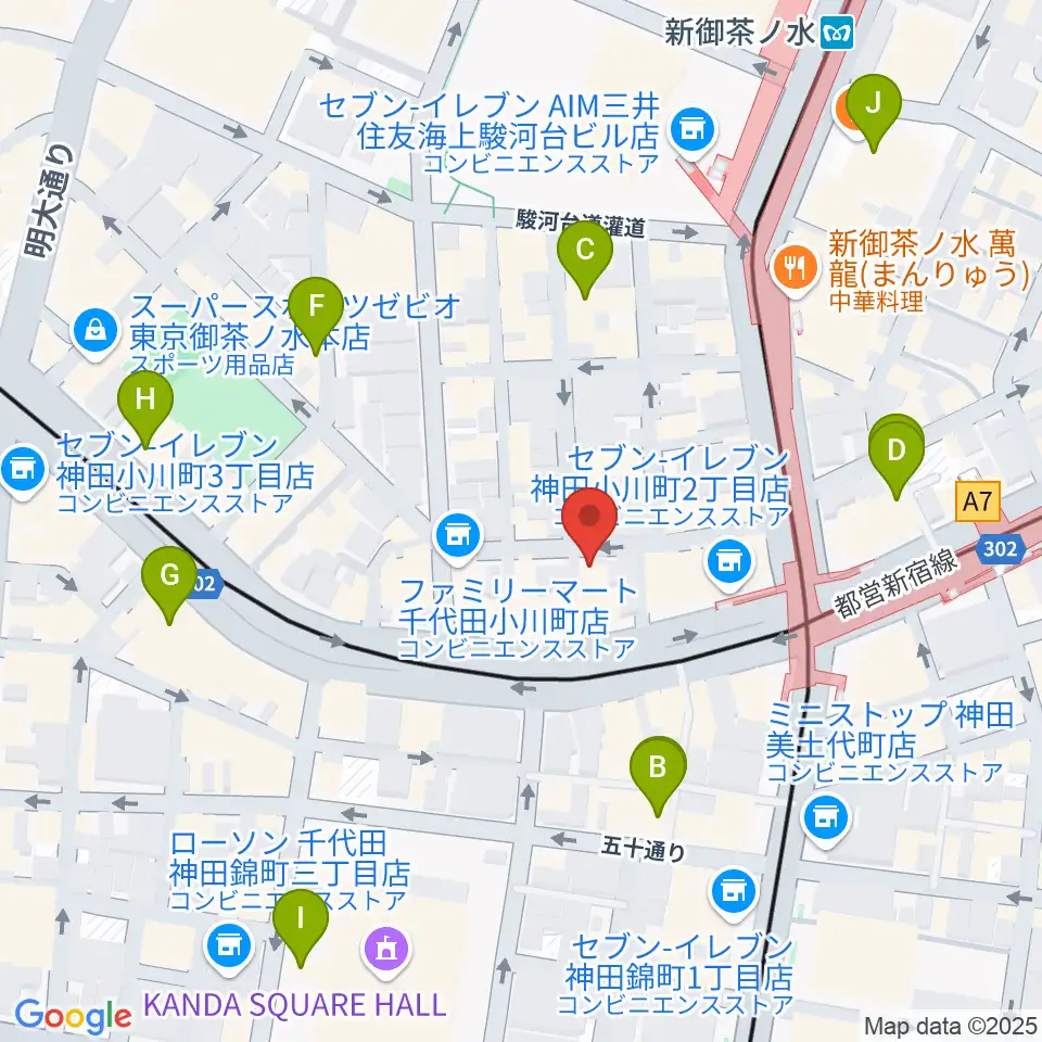 アキオ楽器周辺のホテル一覧地図