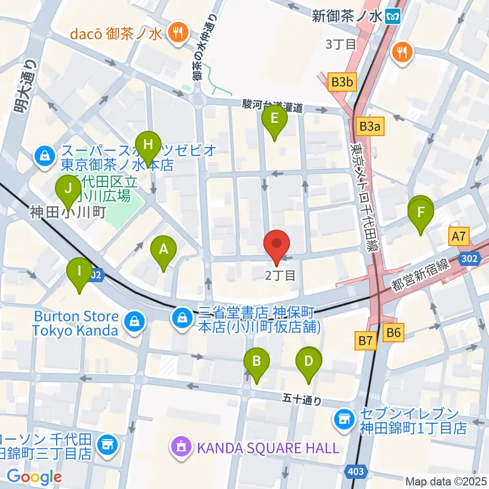 アキオ楽器周辺のホテル一覧地図