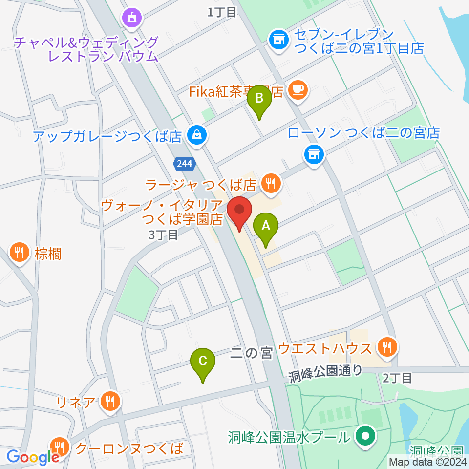 トニカ音楽院周辺のホテル一覧地図