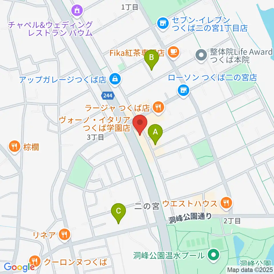 トニカ音楽院周辺のホテル一覧地図