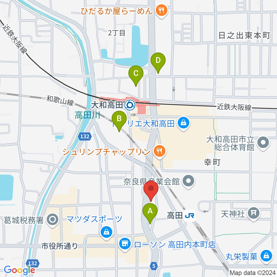 Music Salon Nakagawa周辺のホテル一覧地図