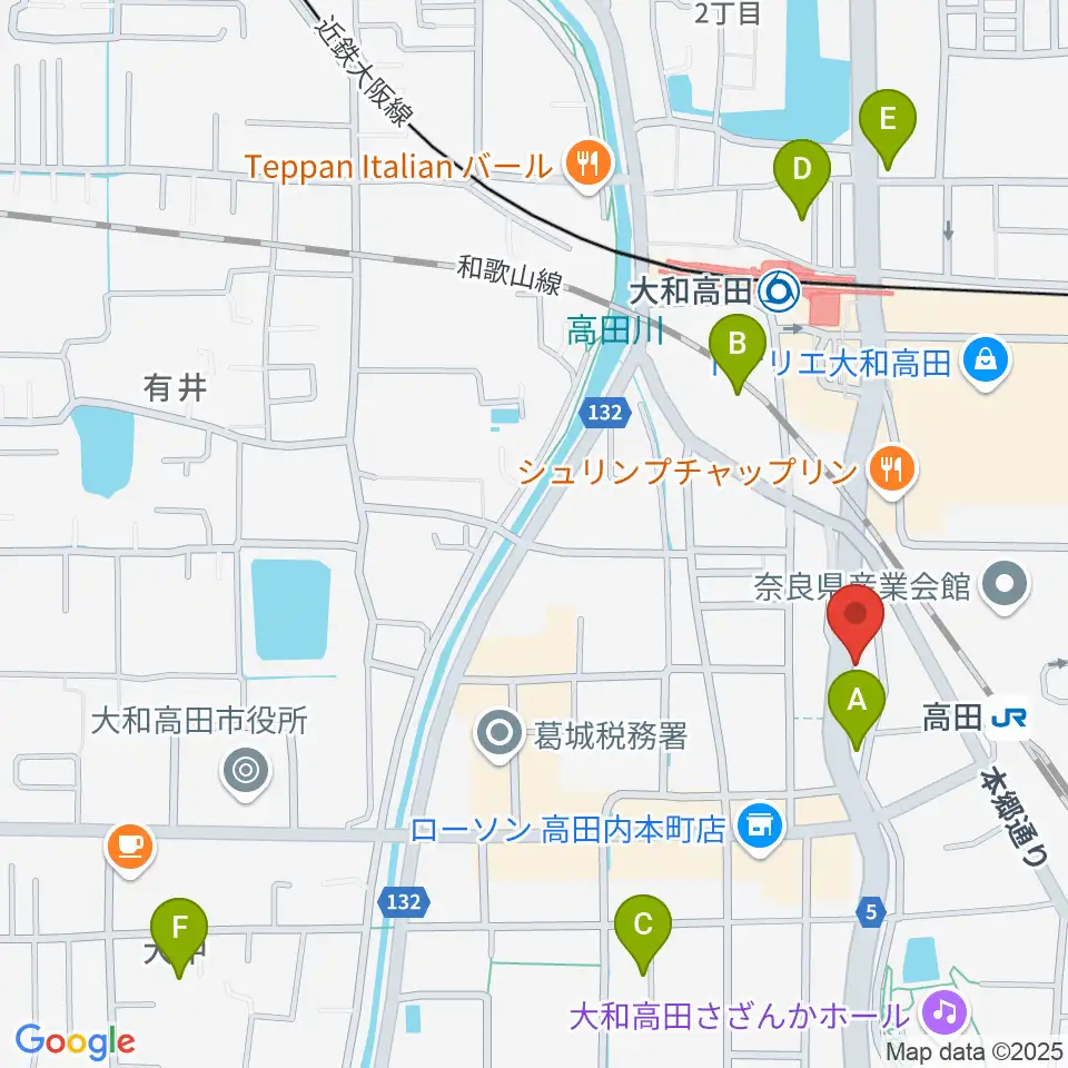 Music Salon Nakagawa周辺のホテル一覧地図
