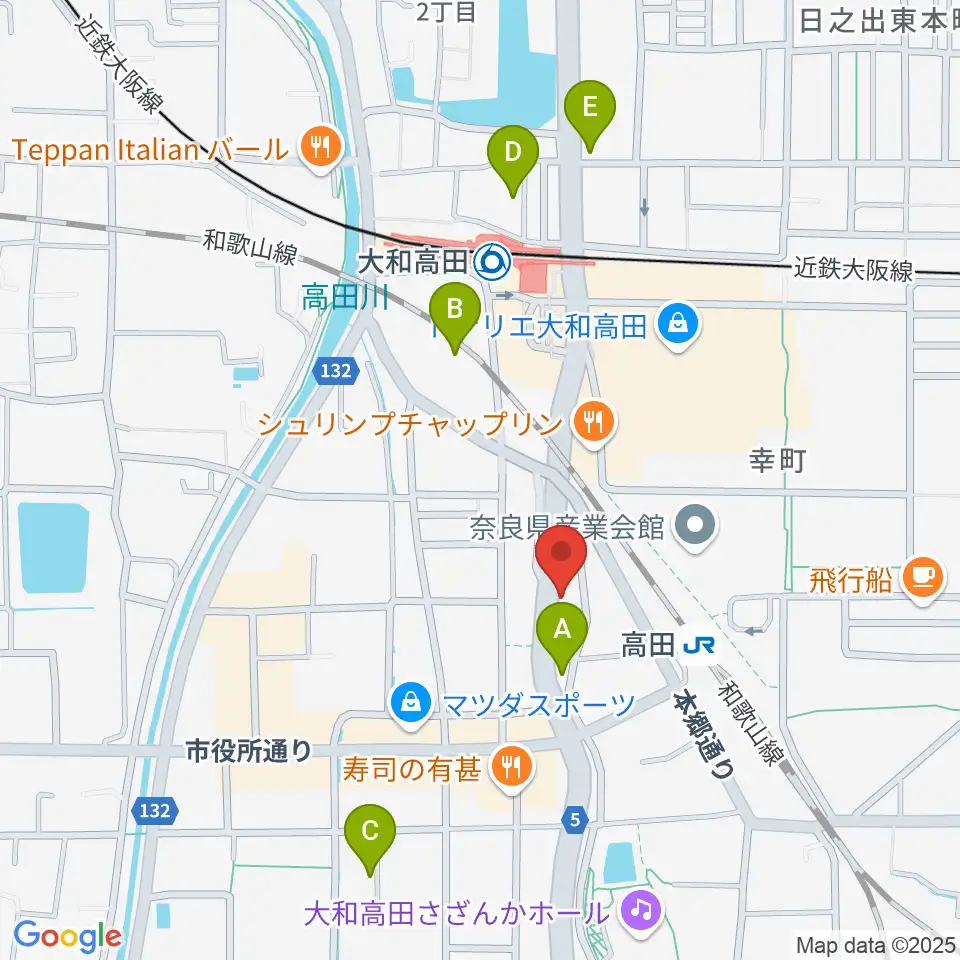 Music Salon Nakagawa周辺のホテル一覧地図