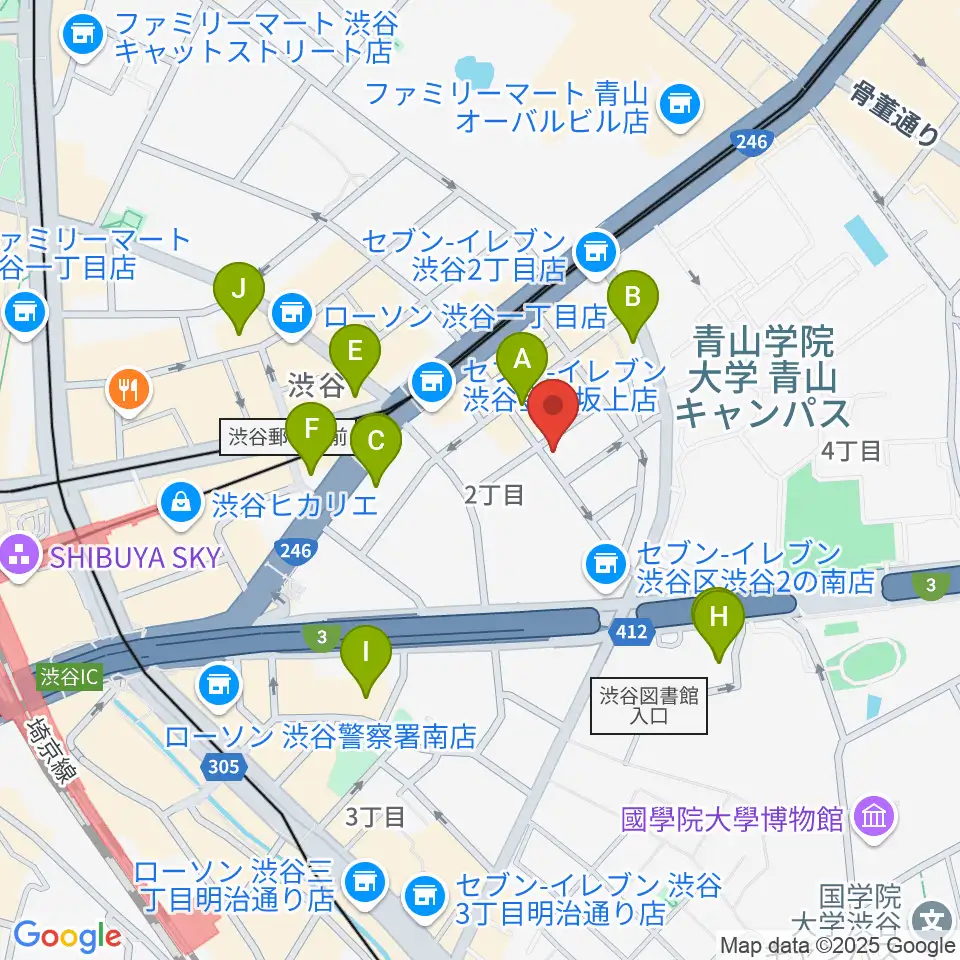 Blue-G周辺のホテル一覧地図