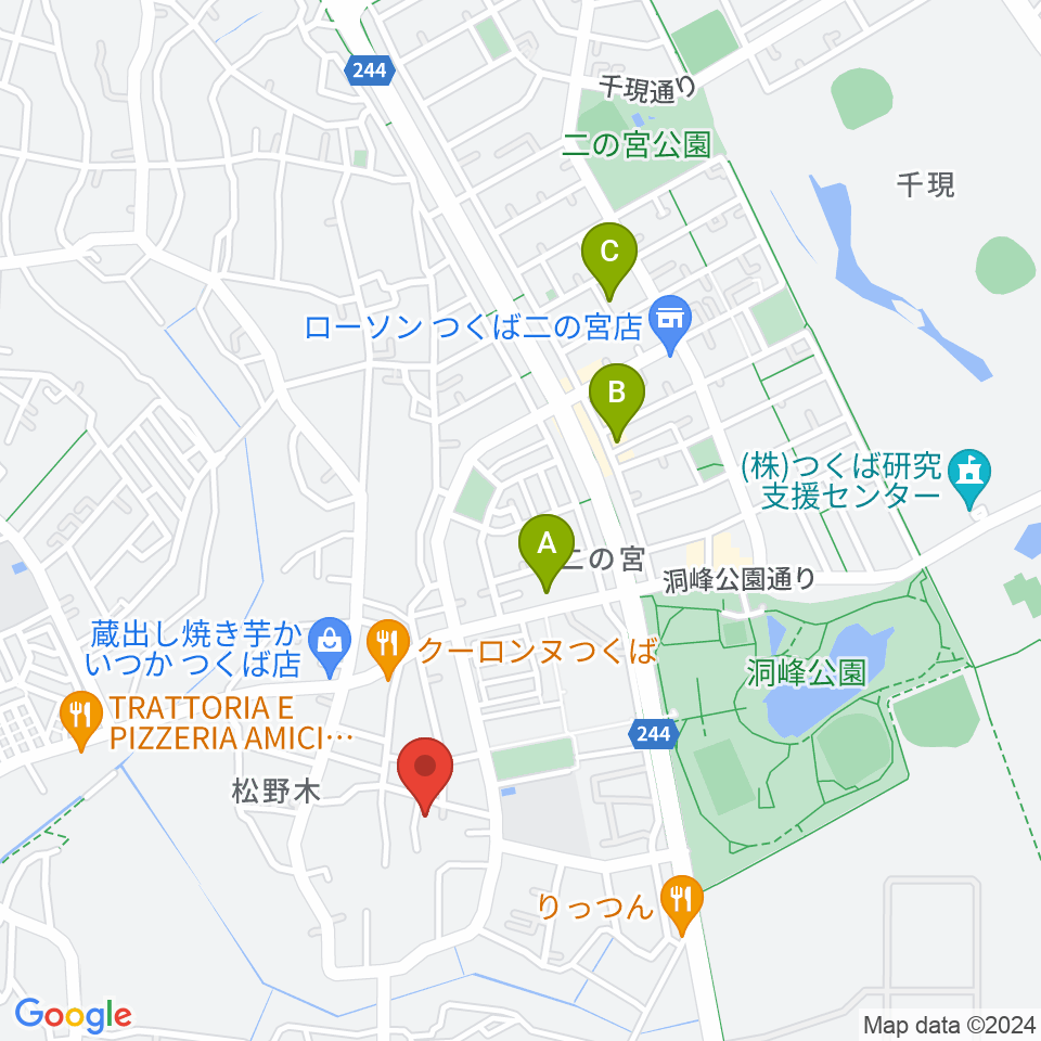 しょうじ音楽教室周辺のホテル一覧地図