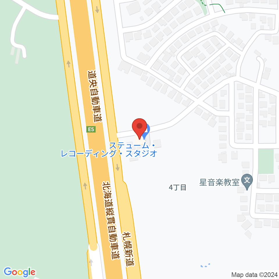 札幌ステュームスタジオ周辺のホテル一覧地図