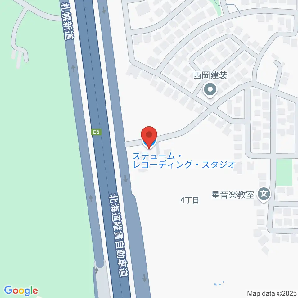 札幌ステュームスタジオ周辺のホテル一覧地図