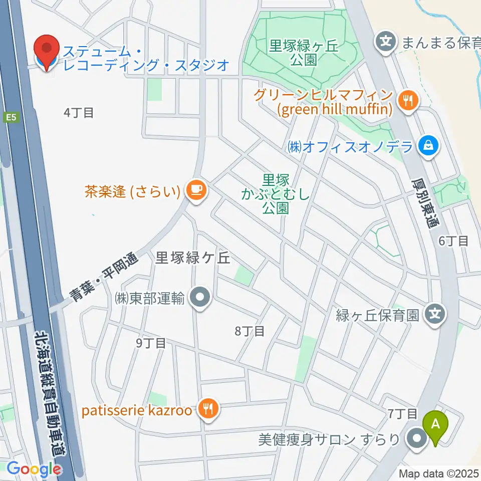 札幌ステュームスタジオ周辺のホテル一覧地図