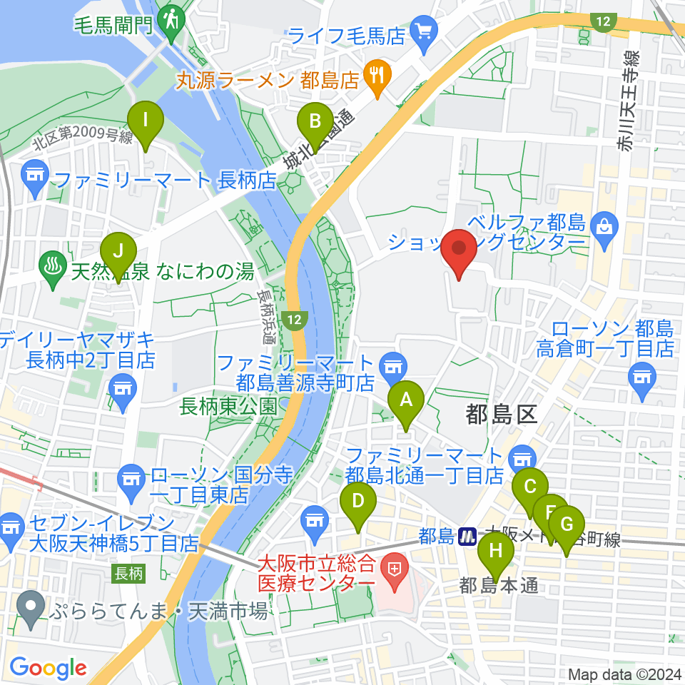 森音楽教室 都島教室周辺のホテル一覧地図