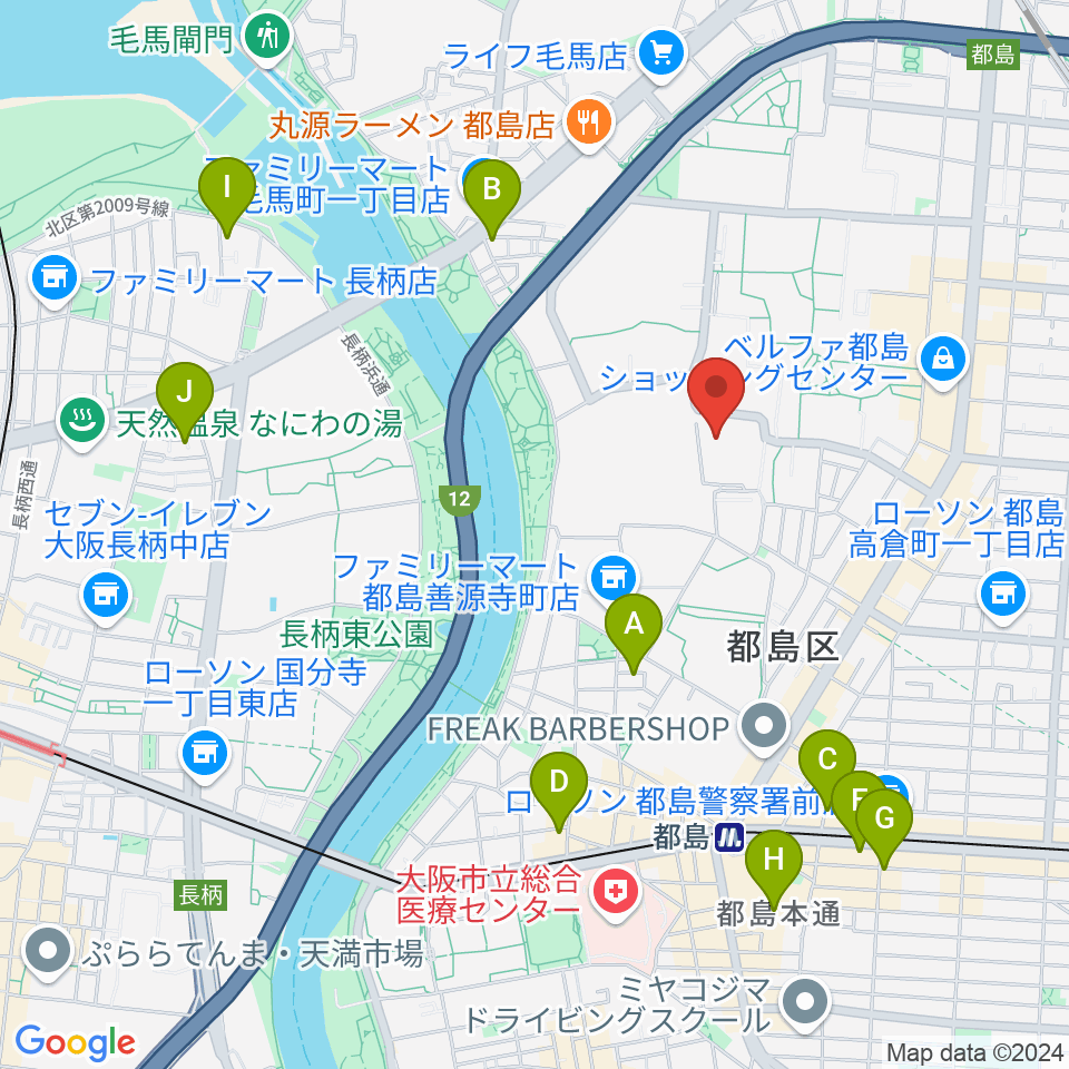 森音楽教室 都島教室周辺のホテル一覧地図