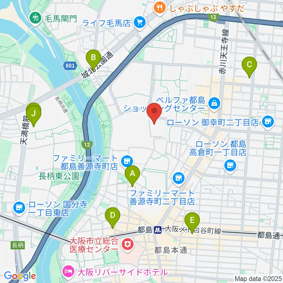森音楽教室 都島教室周辺のホテル一覧地図